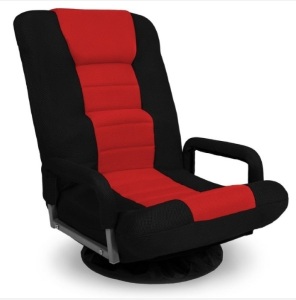 Gaming Floor Chair w/ 360-Degree Swivel, Armrest, Adjustable Backrest, Appears New