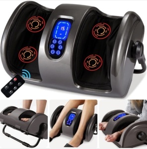 Reflexology Shiatsu Foot Massager w/ High-Intensity Rollers, Remote Control, Powers On, Appears New