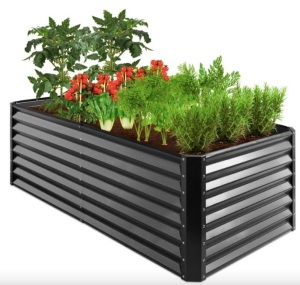 Outdoor Metal Raised Garden Bed for Vegetables, Flowers, Herbs - 6x3x2ft