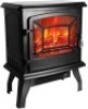 ZOKOP SF57B-17A00 17 inch 1400w Freestanding Fireplace Fake Wood/Heating,&nbsp;Temperature Control Knob with NTC, Black - Appears New, Tested/Works&nbsp;