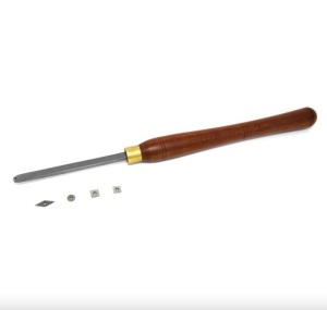 18.5-Inch Indexable Wood Turning Chisel with Four Carbide Cutter Tips