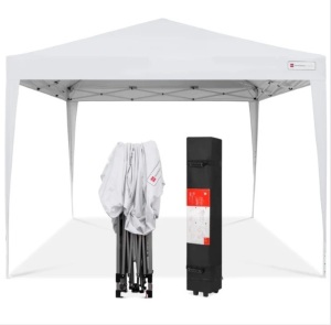 Outdoor Portable Pop Up Canopy Tent w/ Carrying Case, 10x10ft, Appears New