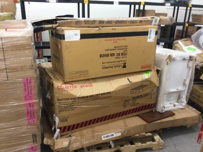 Pallet of Misc. Furniture Pieces, Unknown Condition, Ecommerce Return