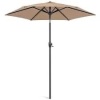 Outdoor Market Patio Umbrella w/ Push Button Tilt, Crank Lift - 7.5ft