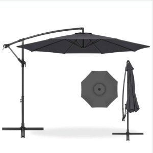 Offset Hanging Patio Umbrella - 10ft, Appears New/Box Damaged