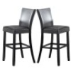 Padma House&nbsp;Set of 2 Black Dining Chairs GBY-1331-BK - Appears New&nbsp;