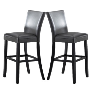 Padma House Set of 2 Black Dining Chairs GBY-1331-BK - Appears New 