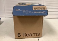 Case of (5) Reams 8.5"x11" Letter Office Paper