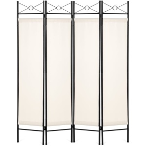 4-Panel Folding Privacy Screen Room Divider Decoration Accent, 6ft