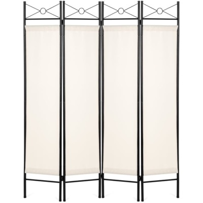 4-Panel Folding Privacy Screen Room Divider Decoration Accent, 6ft