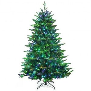 Pre-Lit Artificial Christmas Tree with App-Controlled LED Lights