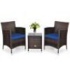 3-Piece Rattan Patio Furniture Set