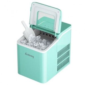 Portable Countertop Ice Maker Machine with Scoop - Green