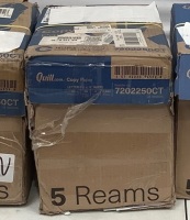 Case of (5) Reams 8.5"x11" Letter Office Paper