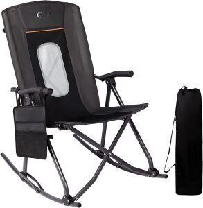 Oversized Folding Rocking Camping Chair with Carry Bag