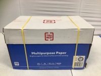 Case of (10) Reams 8.5"x11" Letter Office Paper