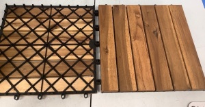 Case of (10) Wood Flooring Panels