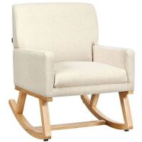 Mid Century Upholstered Accent&nbsp;Rocking Chair&nbsp;