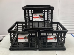 Lot of (3) File Crates