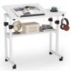 Height-Adjustable Rolling Computer Desk