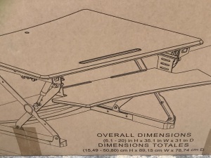 Sit/Stand Adjustable Desktop Riser