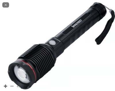 iProtec PRO5000RCLIGHT 5,000-Lumen Rechargeable Flashlight and Power Bank, E-Commerce Return, Untested