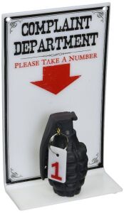 "Complaint Department" Novelty Desk Sign