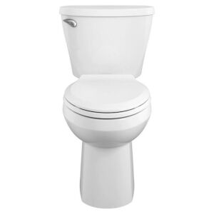 American Standard Mainstream White Elongated Chair Height 2-piece WaterSense Toilet 12-in Rough-In Size (Ada Compliant)