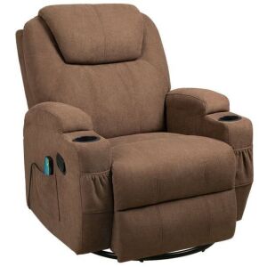 Swivel Rocker Recliner with Massage and Heat