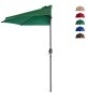 Half Patio Umbrella w/&nbsp;5 Ribs, Crank - 9ft, Like New, Retail - $49.99
