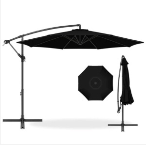 Offset Hanging Patio Umbrella - 10ft, Appears New/Box Damaged