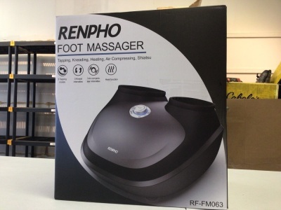 RENPHO Foot Massager with Heat, Electric Shiatsu Massager Machine with Powerful Tapping and Deep Kneading Function, New