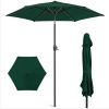 Outdoor Market Patio Umbrella w/ Push Button Tilt, Crank Lift - 7.5ft, Appears New