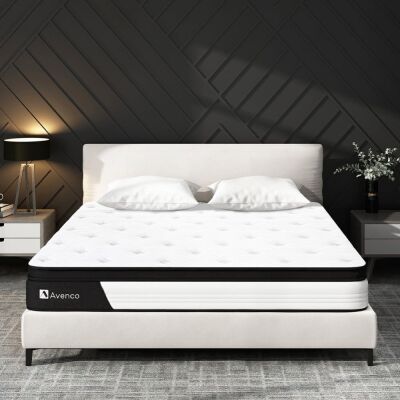 Hybrid Mattress California King Size, 12 Inch Innerspring and Gel Memory Foam