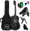 Beginner Acoustic Guitar Set w/ Case, Strap, Digital Tuner, Strings - 38in, Appears New