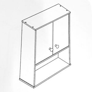 Insma White Mounted Cabinet