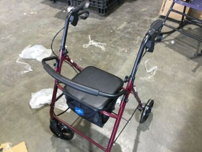 Medline Rollator Walker with Seat 