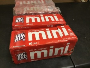 Lot of (5) Big Red Mini Cans, 10 Pack - Appear New