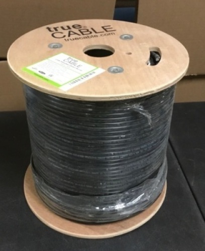 True Cable Cat6 Shielded Direct Burial Cable 500 Ft Black - Appears New&nbsp;