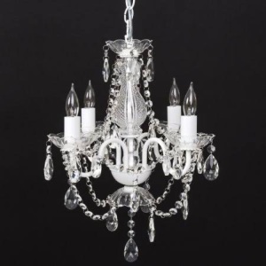 Best Choice Products Acrylic Crystal Chandelier Ceiling Light Fixture for Dining