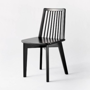 Linden Modified Windsor Wood Dining Chair Black - Threshold™ designed with Studio McGee