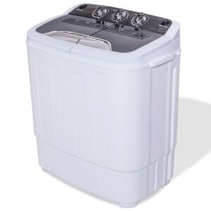 8 Lbs Compact Mini Twin Tub Washing Spinner Machine 