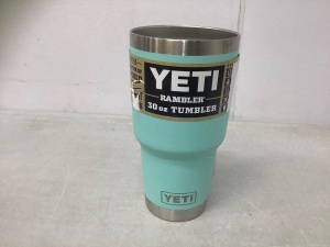 Yeti  Rambler, 30 oz. Tumbler, Teal, No Lid