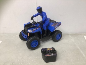 RC Fourwheeler w/ Man, Blue 