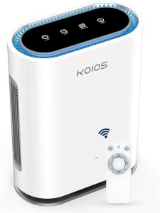 KOIOS Large Room Air Purifier with True HEPA Filter, Activated Carbon, UV Sanitizer & Ionic Air Cleaner, Detect Air Quality, Auto Mode, Remove Dust - Appears New  