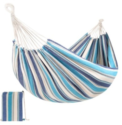 2-Person Brazilian-Style&nbsp;Double Hammock w/ ,Portable Carrying Bag, Like New, Retail - $19.99