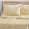 Full 100% Organic Cotton Solid Sheet Set Butter - Kindlier< Like New, retail - $39.99