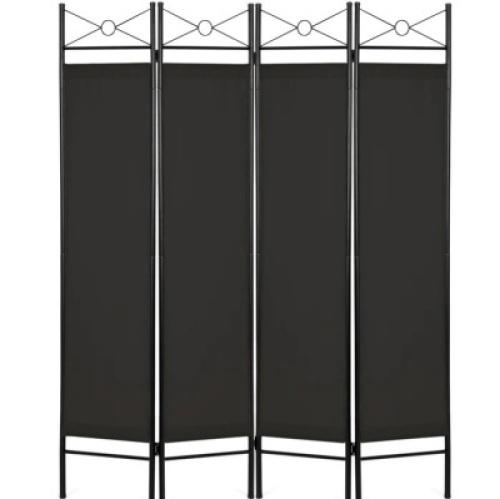 4-Panel Folding Privacy&nbsp;Screen Room Divider&nbsp;Decoration Accent, 6ft, Like New, retail - $54.99