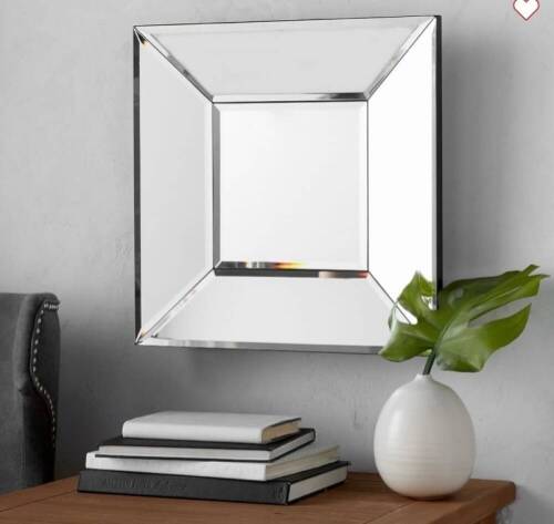 Beveled Glass Square Mirror 19"&nbsp;19", Like New, retail - $149