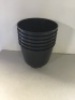 Black Plastic Planters, LOT of 6, Neew, Retail - $5